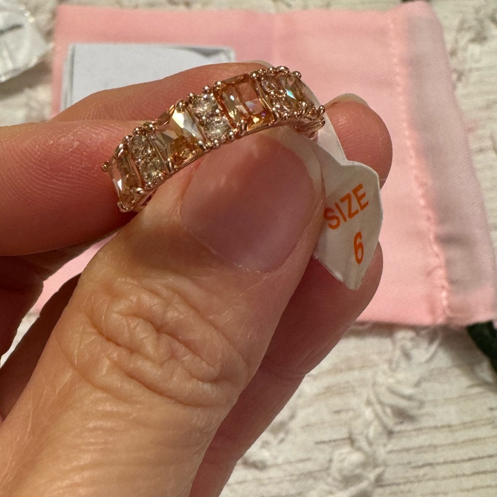 Rose Gold Smokey Topaz Ring